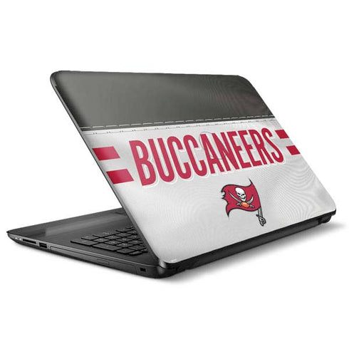NFL Tampa Bay Buccaneers White Striped HP Notebook Skin