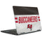 NFL Tampa Bay Buccaneers White Striped Notebook 9 Pro 13in (2017) Skin