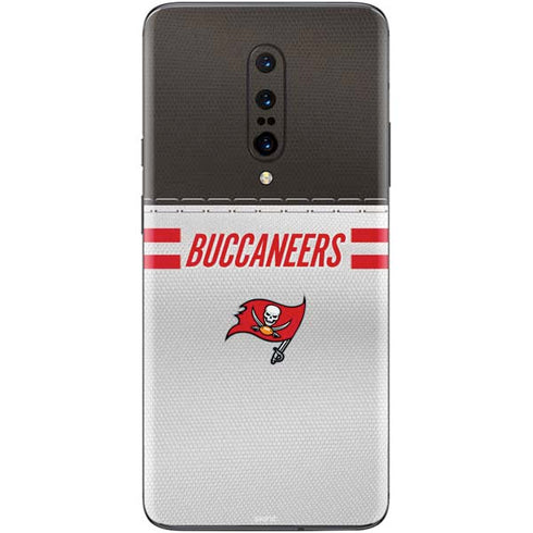 NFL Tampa Bay Buccaneers White Striped OnePlus 7 Pro Skin