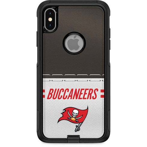 NFL Tampa Bay Buccaneers White Striped Otterbox Commuter iPhone Skin