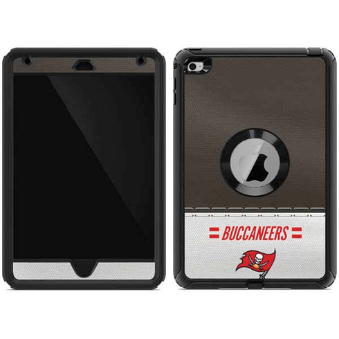 NFL Tampa Bay Buccaneers White Striped Otterbox Defender iPad Skin
