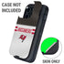 NFL Tampa Bay Buccaneers White Striped Otterbox Defender iPhone Skin