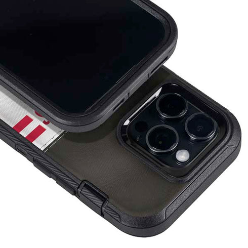 NFL Tampa Bay Buccaneers White Striped Otterbox Defender iPhone Skin