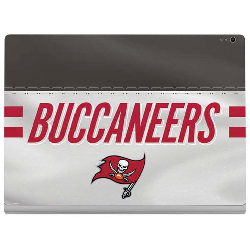 NFL Tampa Bay Buccaneers White Striped Surface Book 2 13.5in Skin