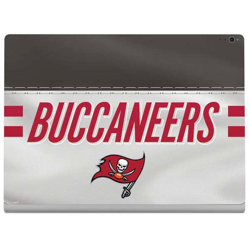 NFL Tampa Bay Buccaneers White Striped Surface Book 2 15in Skin