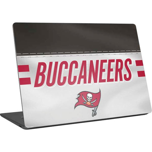 NFL Tampa Bay Buccaneers White Striped Surface Laptop 4 15in Skin