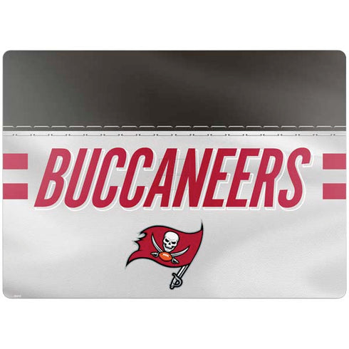 NFL Tampa Bay Buccaneers White Striped Surface Laptop 4 15in Skin