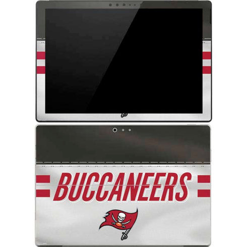 NFL Tampa Bay Buccaneers White Striped Surface Pro 4 Skin