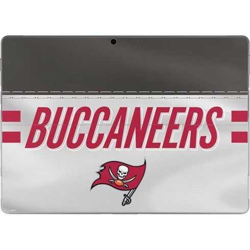 NFL Tampa Bay Buccaneers White Striped Surface Pro 8 Skin