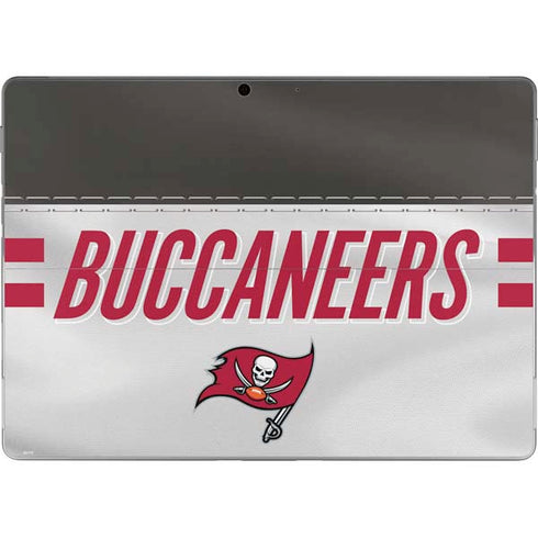 NFL Tampa Bay Buccaneers White Striped Surface Pro 9 Skin