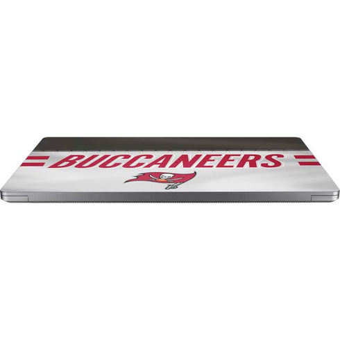 NFL Tampa Bay Buccaneers White Striped Universal Laptop 14in (11.4 x 8.2in) Skin