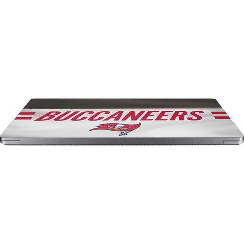 NFL Tampa Bay Buccaneers White Striped Universal Laptop 15in (12.2 x 8.8in) Skin