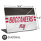 NFL Tampa Bay Buccaneers White Striped Universal Laptop 18in (14.6 x 10.6in) Skin