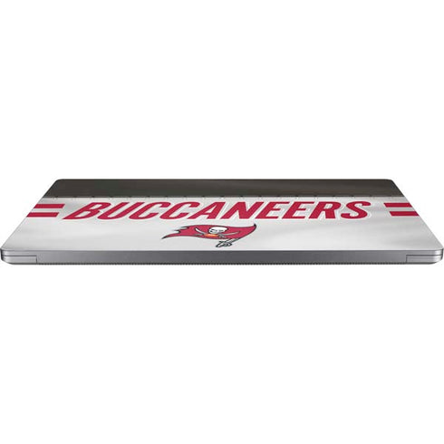 NFL Tampa Bay Buccaneers White Striped Universal Laptop 18in (14.6 x 10.6in) Skin