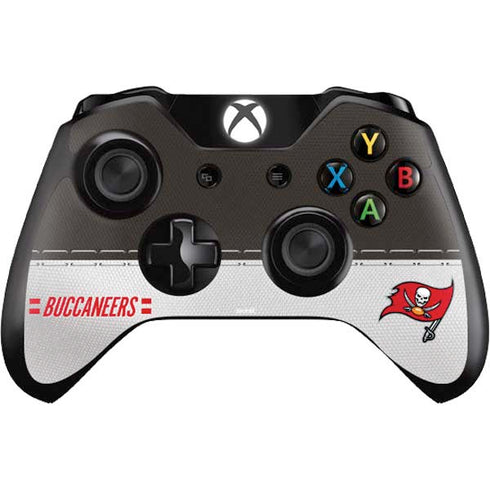 NFL Tampa Bay Buccaneers White Striped Xbox One Controller Skin