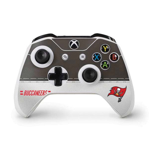 NFL Tampa Bay Buccaneers White Striped Xbox One S Controller Skin