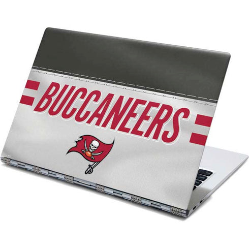 NFL Tampa Bay Buccaneers White Striped Yoga 910 2-in-1 14in Touch-Screen Skin