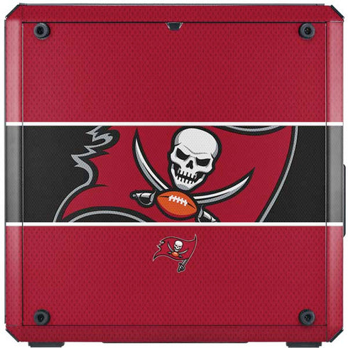 NFL Tampa Bay Buccaneers Zone Block Cooler Master MasterBox Q300L Mini Tower Skin