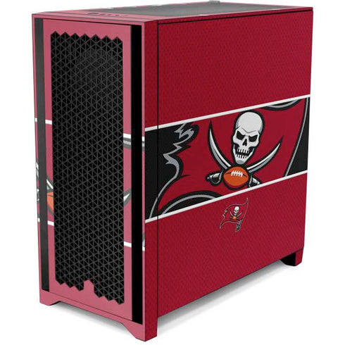 NFL Tampa Bay Buccaneers Zone Block Corsair 4000D Tempered Glass Mid-Tower ATX Case Skin