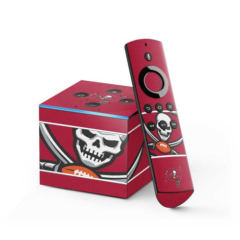 NFL Tampa Bay Buccaneers Zone Block Fire TV Cube Skin