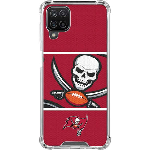 NFL Tampa Bay Buccaneers Zone Block Galaxy A12 Clear Case