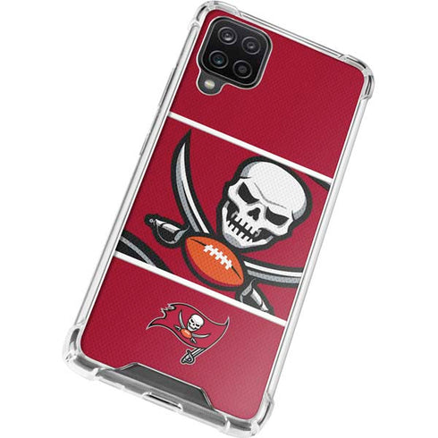NFL Tampa Bay Buccaneers Zone Block Galaxy A12 Clear Case