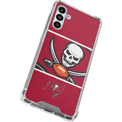 NFL Tampa Bay Buccaneers Zone Block Galaxy A13 5G Clear Case