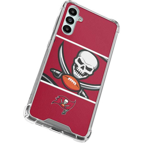 NFL Tampa Bay Buccaneers Zone Block Galaxy A14 5G Clear Case