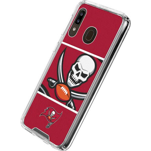 NFL Tampa Bay Buccaneers Zone Block Galaxy A30 Clear Case