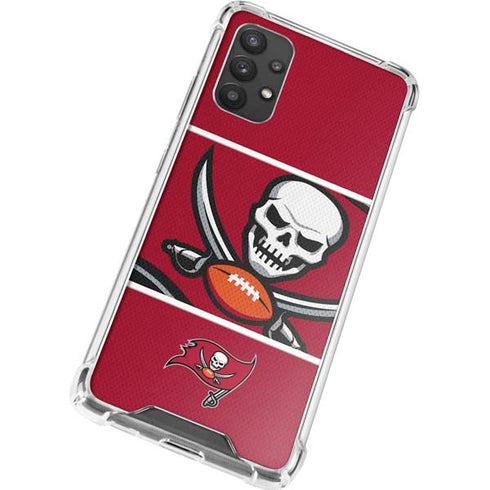 NFL Tampa Bay Buccaneers Zone Block Galaxy A32 5G Clear Case