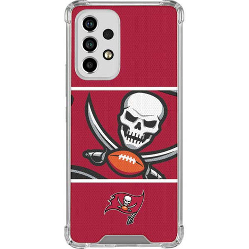 NFL Tampa Bay Buccaneers Zone Block Galaxy A53 5G Clear Case
