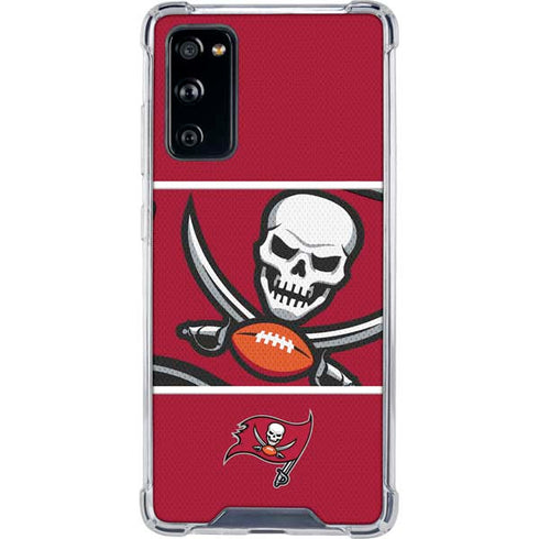 NFL Tampa Bay Buccaneers Zone Block Galaxy S20 FE Clear Case