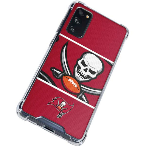 NFL Tampa Bay Buccaneers Zone Block Galaxy S20 FE Clear Case