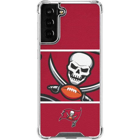 NFL Tampa Bay Buccaneers Zone Block Galaxy S22 Plus Clear Case