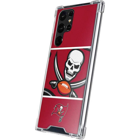 NFL Tampa Bay Buccaneers Zone Block Galaxy S22 Ultra Clear Case