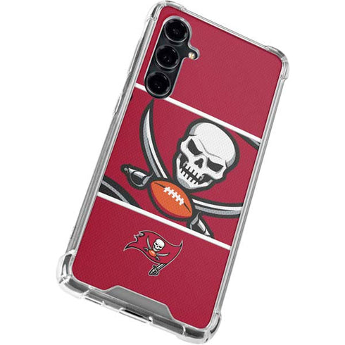 NFL Tampa Bay Buccaneers Zone Block Galaxy S23 FE Clear Case