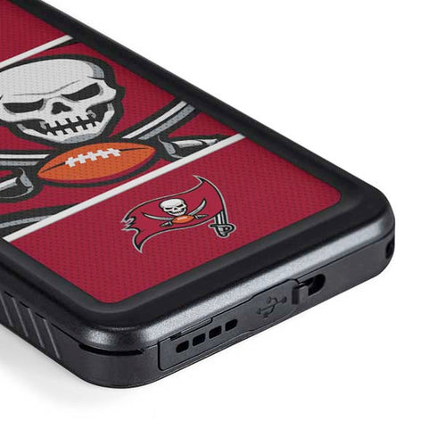 NFL Tampa Bay Buccaneers Zone Block Galaxy S23 Plus Waterproof Case