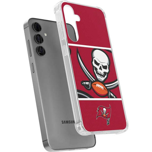 NFL Tampa Bay Buccaneers Zone Block Galaxy S24 Plus Clear Case