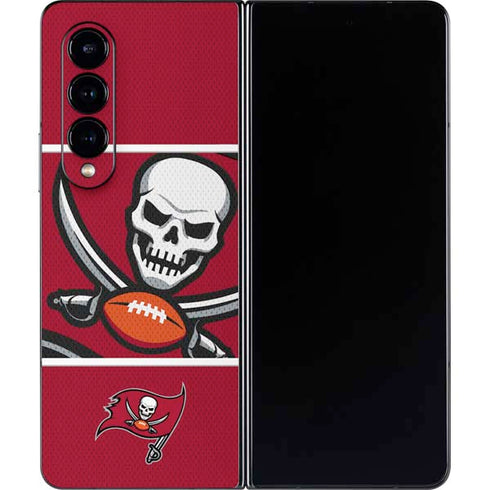 NFL Tampa Bay Buccaneers Zone Block Galaxy Z Fold4 5G Skin