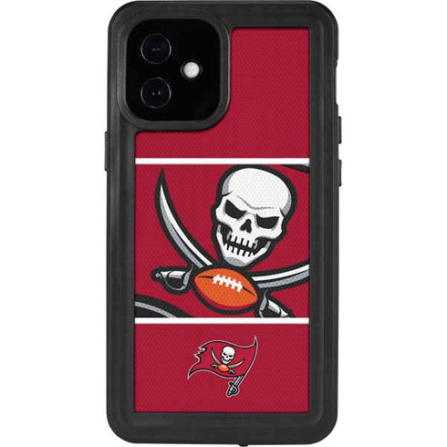 NFL Tampa Bay Buccaneers Zone Block iPhone 12 Mini Waterproof Case