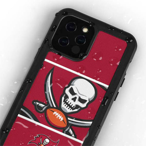 NFL Tampa Bay Buccaneers Zone Block iPhone 12 Pro Waterproof Case