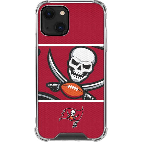 NFL Tampa Bay Buccaneers Zone Block iPhone 13 Mini Clear Case