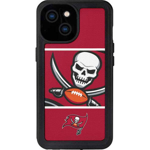 NFL Tampa Bay Buccaneers Zone Block iPhone 13 Mini Waterproof Case