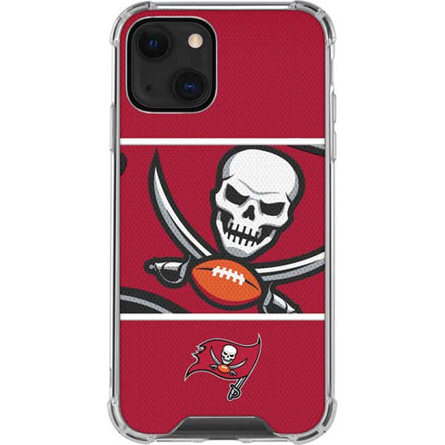 NFL Tampa Bay Buccaneers Zone Block iPhone 14 Clear Case