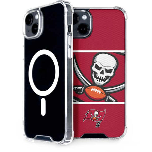 NFL Tampa Bay Buccaneers Zone Block iPhone 15 Plus MagSafe Case