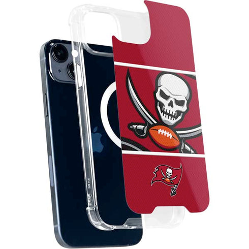NFL Tampa Bay Buccaneers Zone Block iPhone 15 Plus MagSafe Case