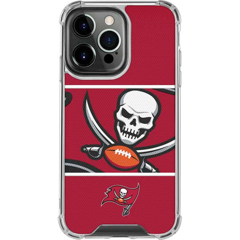 NFL Tampa Bay Buccaneers Zone Block iPhone 14 Pro Clear Case