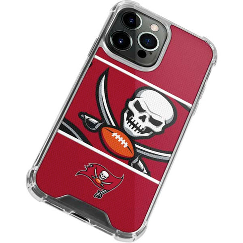 NFL Tampa Bay Buccaneers Zone Block iPhone 14 Pro Clear Case
