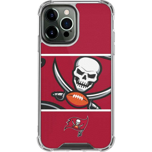 NFL Tampa Bay Buccaneers Zone Block iPhone 14 Pro Max Clear Case