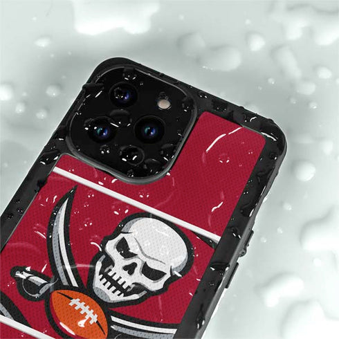 NFL Tampa Bay Buccaneers Zone Block iPhone 14 Pro Max Waterproof Case